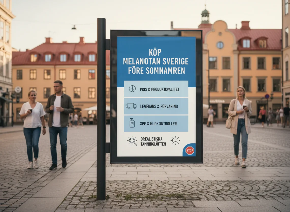 Köp Melanotan Sverige: misstag att undvika
