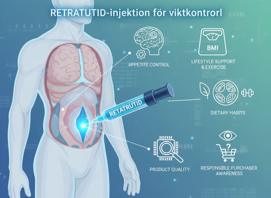 Retatrutid-injektion för viktkontroll